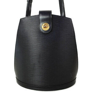 Louis Vuitton Epi Leather Cluny Shoulder Bag Black